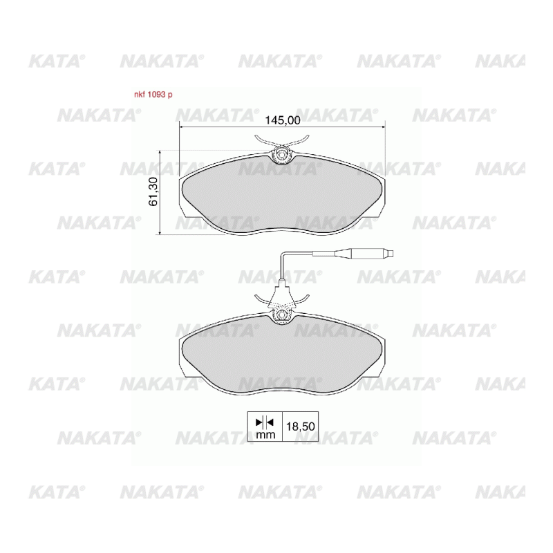 Brake Pads - NKF 1093P