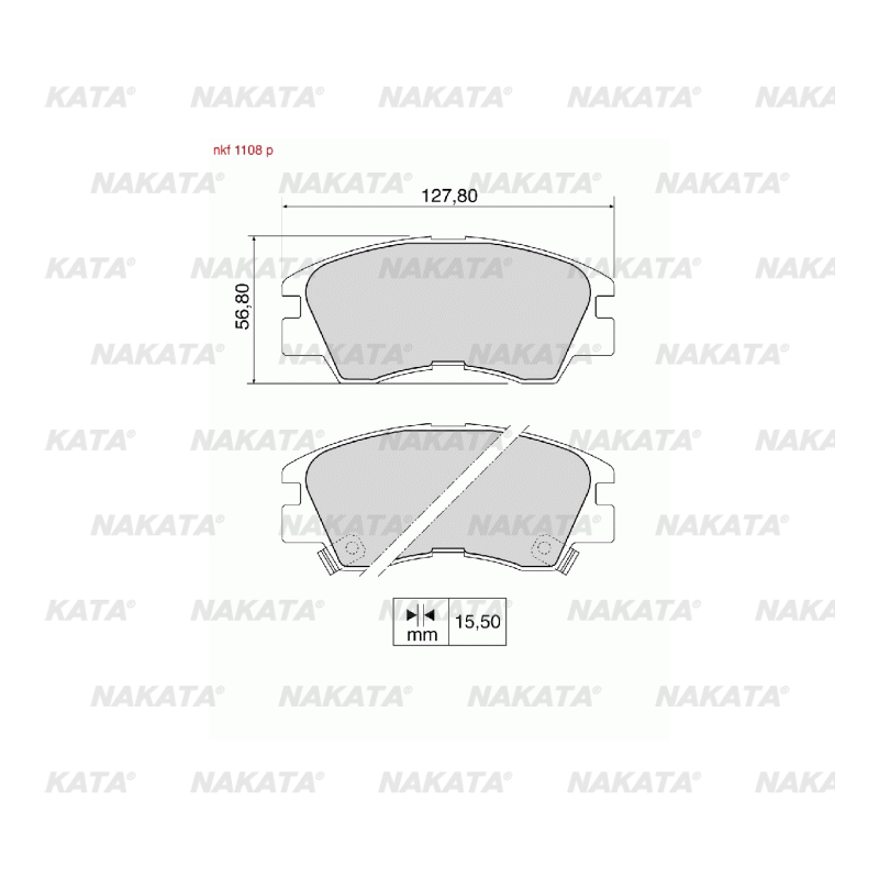 Brake Pads - NKF 1108P