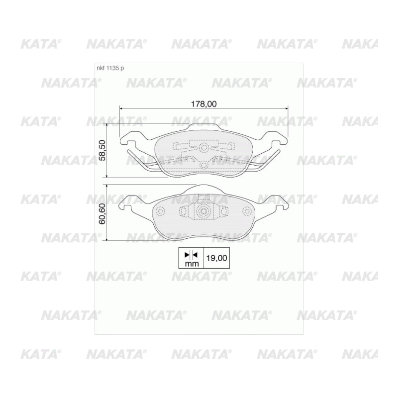Brake Pads - NKF 1135P