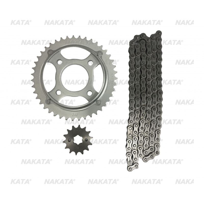 Kit Coroa Pinhão e Corrente Motocicleta - TM10110