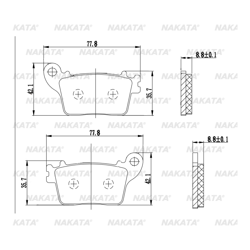 Pastilha de Freio de Moto - PM107