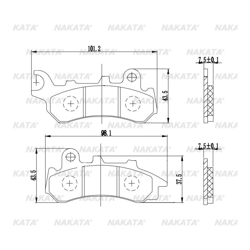 Pastilha de Freio de Moto - PM113