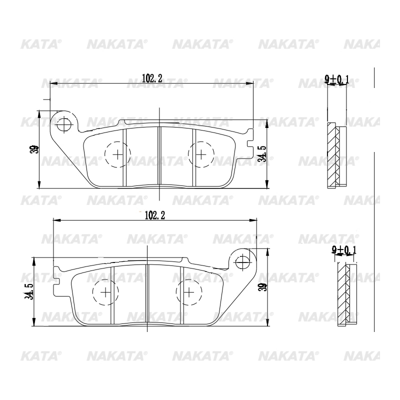 Pastilha de Freio de Moto - PM115