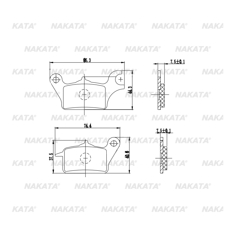 Pastilha de Freio de Moto - PM210